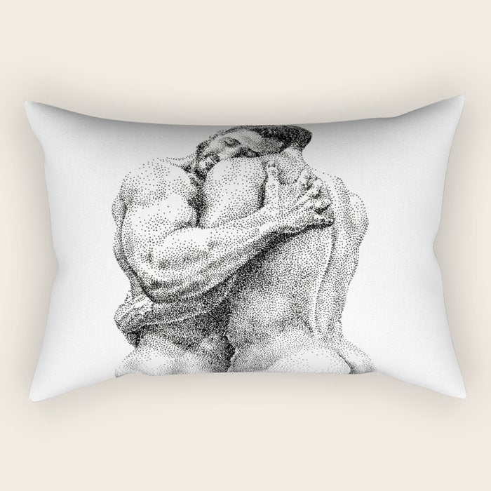 The Lovers - NOODDOODs Rectangular Pillow Gallery Image 2