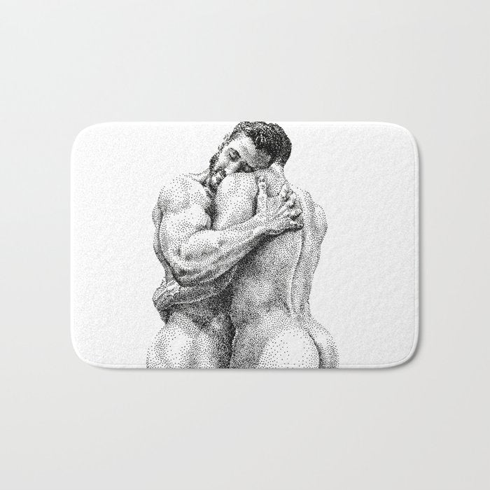 The Lovers - NOODDOODs Bath Mat Gallery Image 1