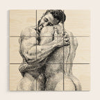 The Lovers - NOODDOODs Wood Wall Art Gallery Image 1