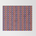 Checkered Multicolor Pattern XVIII Colorful Vibrant Throw Blanket Gallery Image 2