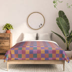 Checkered Multicolor Pattern XVIII Colorful Vibrant Comforter Gallery Image 3
