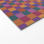 Checkered Multicolor Pattern XVIII Colorful Vibrant Welcome Mat Gallery Image 2
