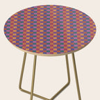 Checkered Multicolor Pattern XVIII Colorful Vibrant Side Table Gallery Image 2