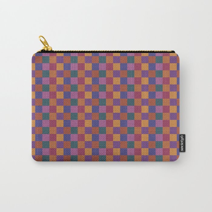 Checkered Multicolor Pattern XVIII Colorful Vibrant Carry All Pouch Gallery Image 1
