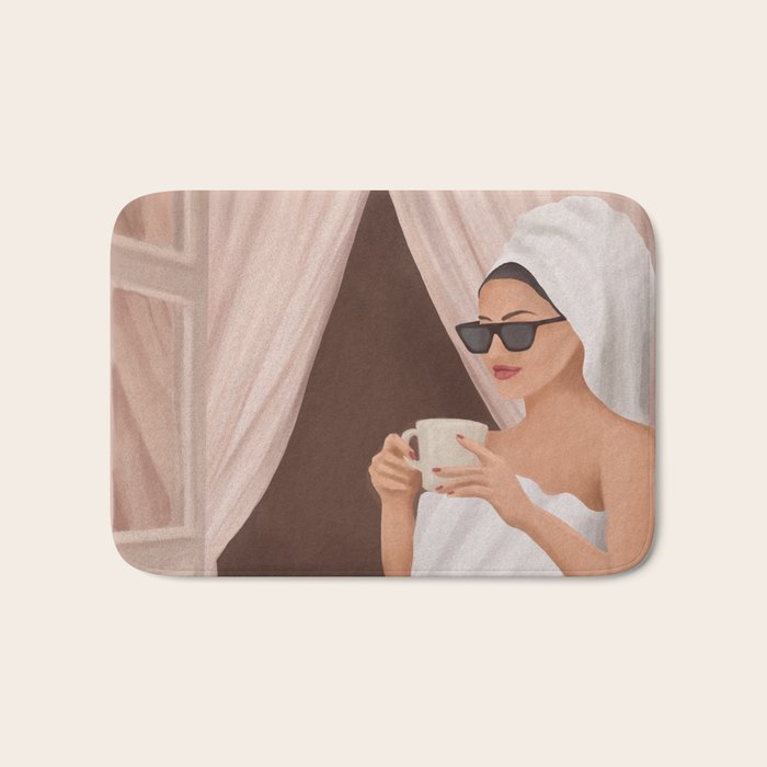 Morning Coffee III Bath Mat Gallery Image 1