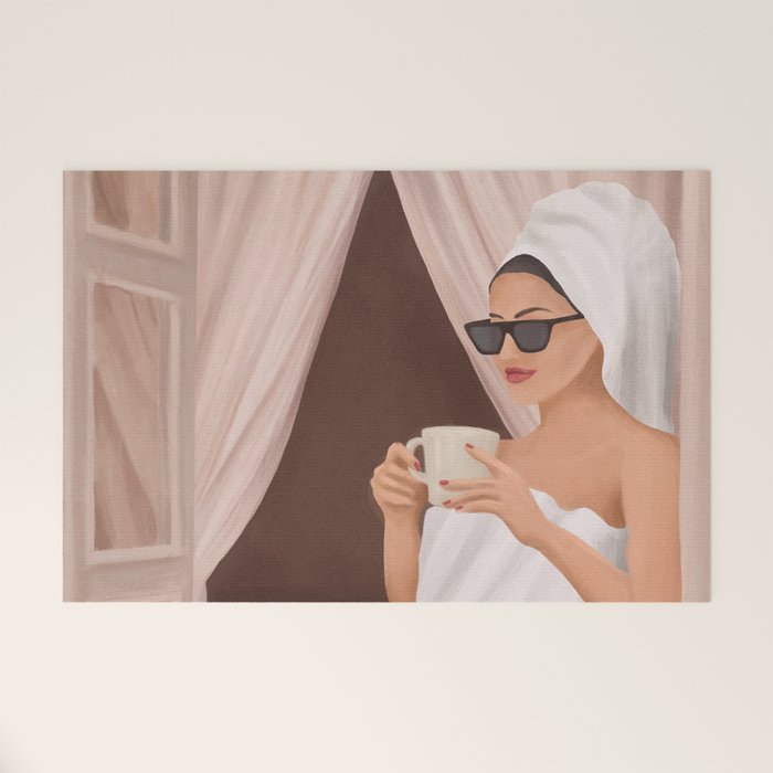 Morning Coffee III Welcome Mat Gallery Image 1