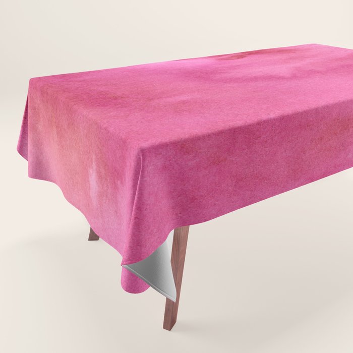 Blush pink magenta watercolor paint gradient Tablecloth Gallery Image 1