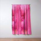 Blush pink magenta watercolor paint gradient Window Curtain Gallery Image 3