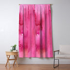 Blush pink magenta watercolor paint gradient Window Curtain Gallery Image 5