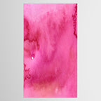 Blush pink magenta watercolor paint gradient Tablecloth Gallery Image 2