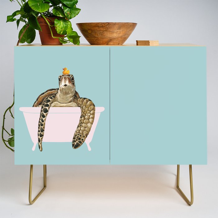 Sea Turtle in Bathtub Credenza Gallery Image 1