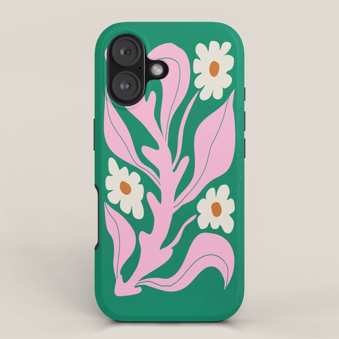 Lavender & Tropical Green: Les Fleurs | Flower Market Color Series 08 iPhone Case Gallery Image 1