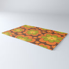 Colorful Retro Flower Pattern 592 Rug Gallery Image 3