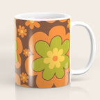 Colorful Retro Flower Pattern 592 Coffee Mug Gallery Image 1