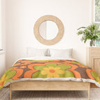 Colorful Retro Flower Pattern 592 Duvet Cover Gallery Image 3