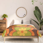 Colorful Retro Flower Pattern 592 Comforter Gallery Image 3