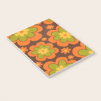 Colorful Retro Flower Pattern 592 Notebook Gallery Image 3