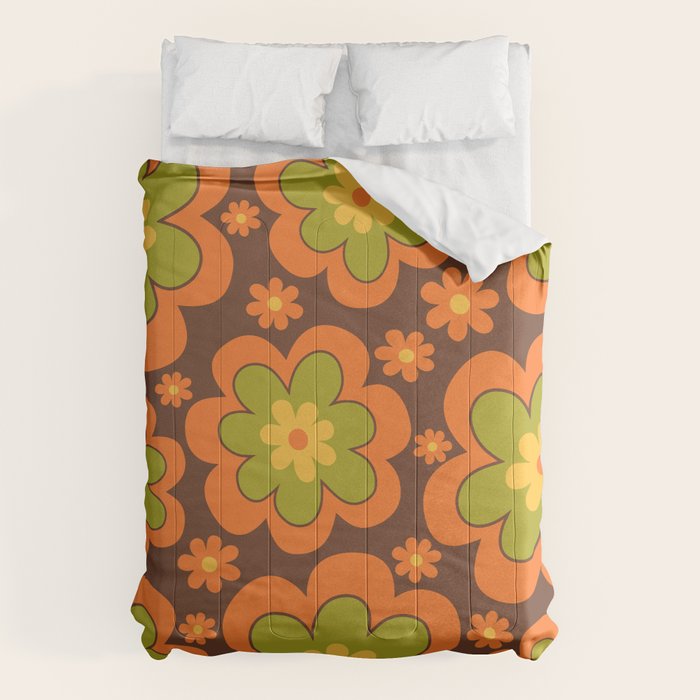 Colorful Retro Flower Pattern 592 Comforter Gallery Image 6