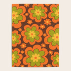 Colorful Retro Flower Pattern 592 Poster Gallery Image 4