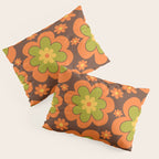 Colorful Retro Flower Pattern 592 Pillow Sham Gallery Image 3
