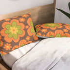 Colorful Retro Flower Pattern 592 Pillow Sham Gallery Image 2