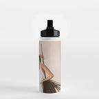 Minimal Woman with a Palm Leaf Water Bottle Gallery Image 2