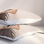Minimal Woman with a Palm Leaf Pillow Sham Gallery Image 3