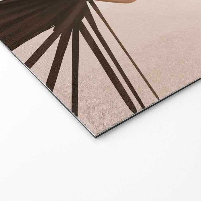 Minimal Woman with a Palm Leaf Welcome Mat Gallery Image 2