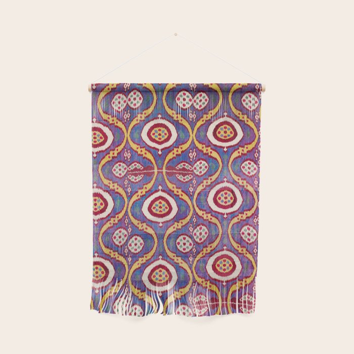 Silk Ikat Uzbekistan Parda Print Wall Hanging Gallery Image 1