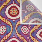 Silk Ikat Uzbekistan Parda Print Wall Tapestry Gallery Image 3