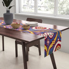 Silk Ikat Uzbekistan Parda Print Table Runner Gallery Image 2