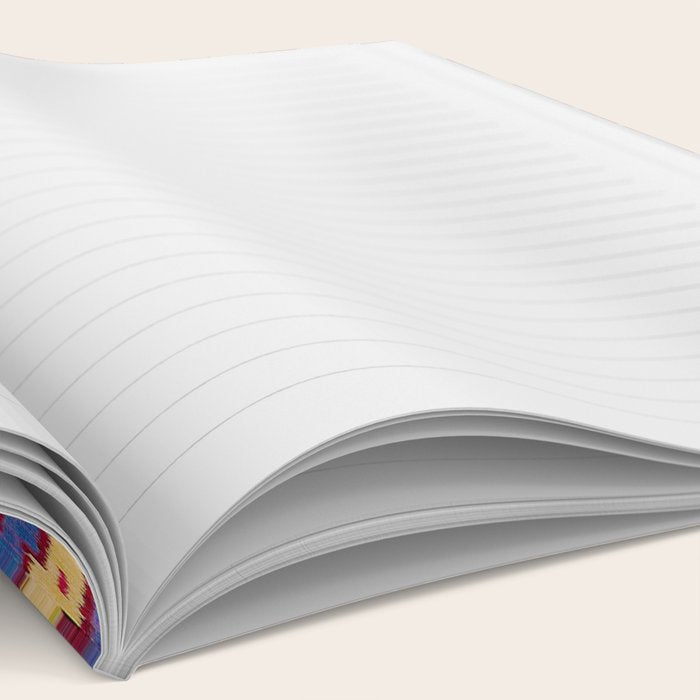 Silk Ikat Uzbekistan Parda Print Notebook Gallery Image 2