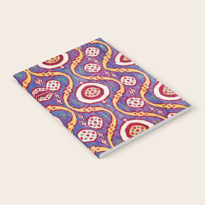 Silk Ikat Uzbekistan Parda Print Notebook Gallery Image 2