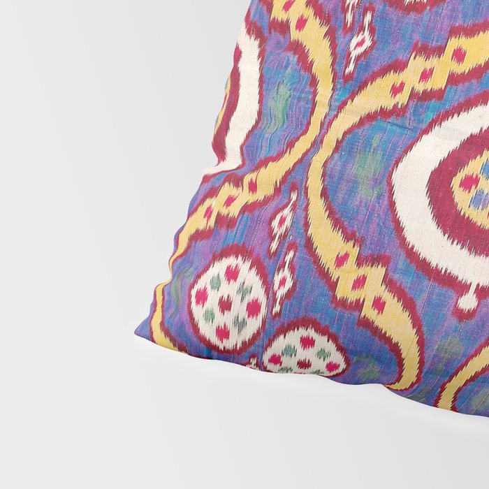Silk Ikat Uzbekistan Parda Print Pillow Sham Gallery Image 4
