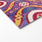Silk Ikat Uzbekistan Parda Print Welcome Mat Gallery Image 2