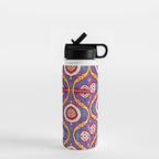 Silk Ikat Uzbekistan Parda Print Water Bottle Gallery Image 1