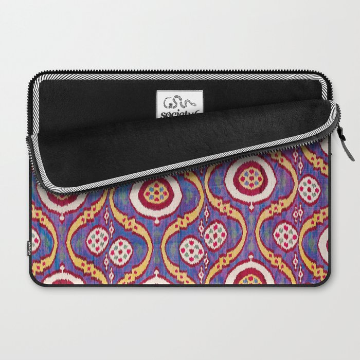 Silk Ikat Uzbekistan Parda Print Laptop Sleeve Gallery Image 2