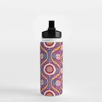 Silk Ikat Uzbekistan Parda Print Water Bottle Gallery Image 2