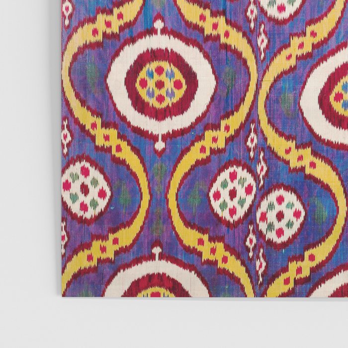 Silk Ikat Uzbekistan Parda Print Poster Gallery Image 3