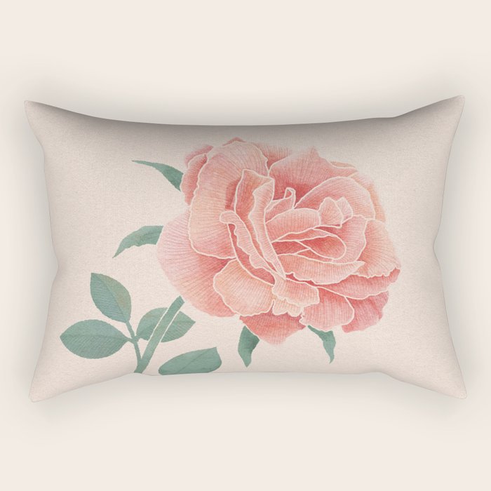 A Simple Rose Rectangular Pillow Gallery Image 1