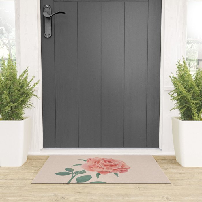 A Simple Rose Welcome Mat Gallery Image 3
