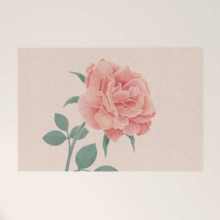 A Simple Rose Welcome Mat Gallery Image 1