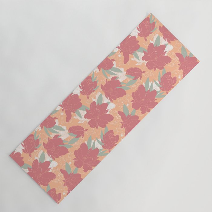 Big floral blossoms PF3 Yoga Mat Gallery Image 1