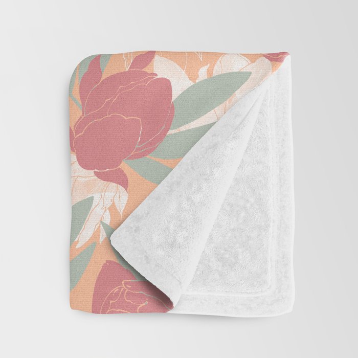 Big floral blossoms PF3 Throw Blanket Gallery Image 3