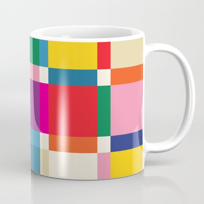 Colorful Happy Shapes Coffee Mug Gallery Image 1