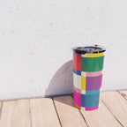 Colorful Happy Shapes Travel Mug Gallery Image 4