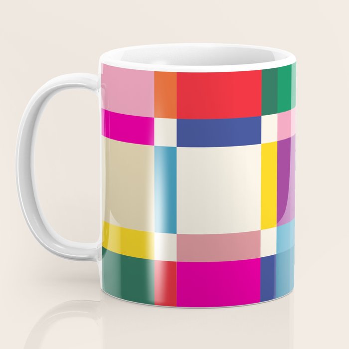 Colorful Happy Shapes Coffee Mug Gallery Image 3