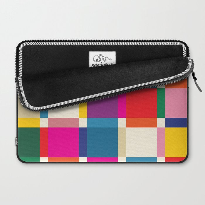 Colorful Happy Shapes Laptop Sleeve Gallery Image 2