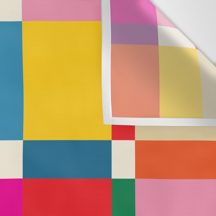 Colorful Happy Shapes Wall Tapestry Gallery Image 3