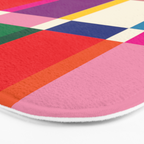 Colorful Happy Shapes Bath Mat Gallery Image 3